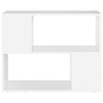 vidaXL Comodă TV, alb, 80x24x63 cm, PAL vidaXL Comodă TV, alb, 80x24x63 cm, PAL