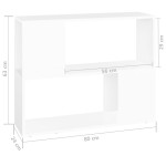 vidaXL Comodă TV, alb, 80x24x63 cm, PAL vidaXL Comodă TV, alb, 80x24x63 cm, PAL