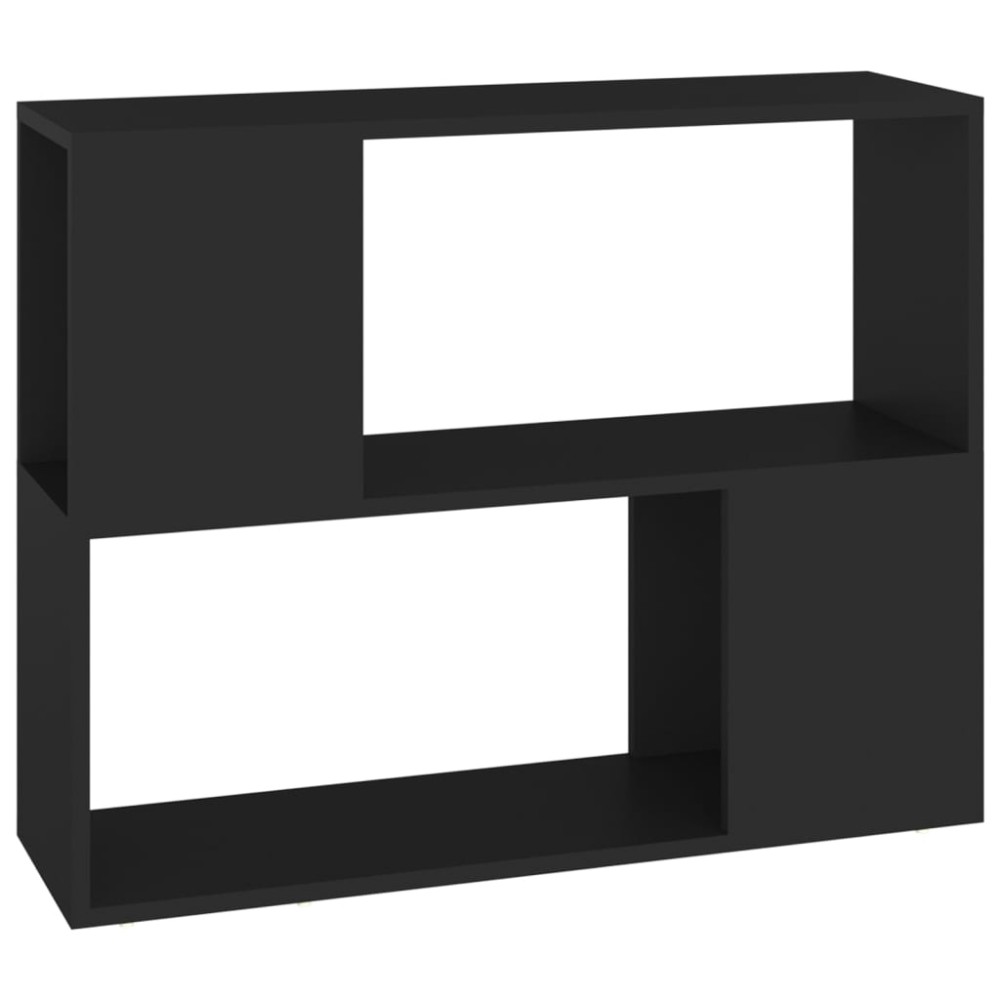 vidaXL Comodă TV, negru, 80x24x63 cm, PAL