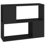 vidaXL Comodă TV, negru, 80x24x63 cm, PAL vidaXL Comodă TV, negru, 80x24x63 cm, PAL