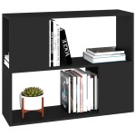 vidaXL Comodă TV, negru, 80x24x63 cm, PAL vidaXL Comodă TV, negru, 80x24x63 cm, PAL