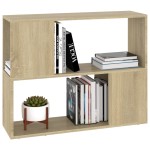 vidaXL Comodă TV, stejar sonoma, 80x24x63 cm, PAL vidaXL Comodă TV, stejar sonoma, 80x24x63 cm, PAL