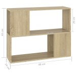 vidaXL Comodă TV, stejar sonoma, 80x24x63 cm, PAL vidaXL Comodă TV, stejar sonoma, 80x24x63 cm, PAL