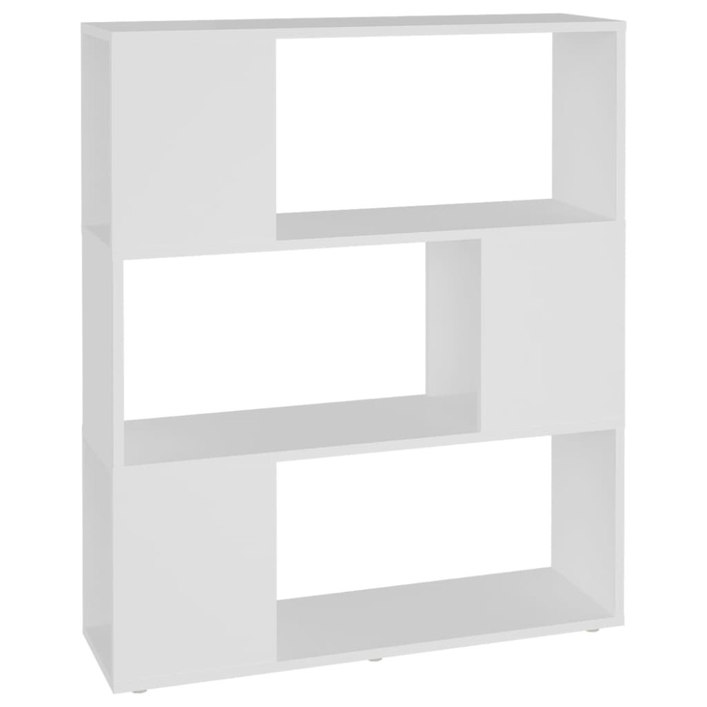 vidaXL Bibliotecă/Separator cameră, alb, 80x24x94 cm, PAL