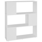 vidaXL Bibliotecă/Separator cameră, alb, 80x24x94 cm, PAL
