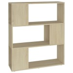 vidaXL Bibliotecă/Separator cameră, stejar sonoma, 80x24x94 cm, PAL vidaXL Bibliotecă/Separator cameră, stejar sonoma, 80x24x94 cm, PAL