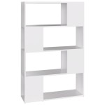 vidaXL Bibliotecă/Separator cameră, alb, 80x24x124,5 cm, PAL