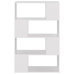 vidaXL Bibliotecă/Separator cameră, alb, 80x24x124,5 cm, PAL