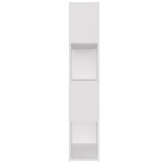 vidaXL Bibliotecă/Separator cameră, alb, 80x24x124,5 cm, PAL