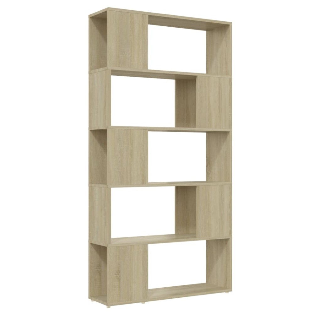 vidaXL Bibliotecă/Separator cameră, stejar Sonoma, 80x24x155 cm, PAL