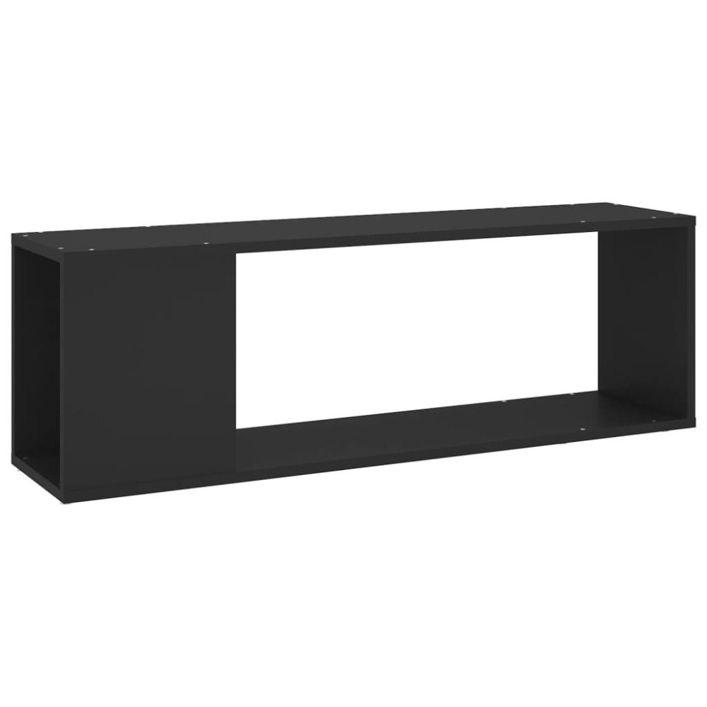 vidaXL Comodă TV, negru, 100x24x32 cm, PAL