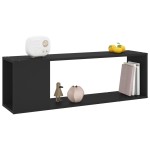 vidaXL Comodă TV, negru, 100x24x32 cm, PAL vidaXL Comodă TV, negru, 100x24x32 cm, PAL