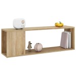 vidaXL Comodă TV, stejar sonoma, 100x24x32 cm, PAL vidaXL Comodă TV, stejar sonoma, 100x24x32 cm, PAL