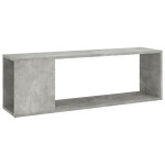 vidaXL Comodă TV, gri beton, 100x24x32 cm, lemn prelucrat vidaXL Comodă TV, gri beton, 100x24x32 cm, lemn prelucrat