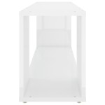 vidaXL Comodă TV, alb extralucios, 100x24x32 cm, PAL vidaXL Comodă TV, alb extralucios, 100x24x32 cm, PAL