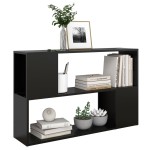 vidaXL Bibliotecă, negru, 100x24x63 cm, PAL vidaXL Bibliotecă, negru, 100x24x63 cm, PAL