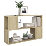 vidaXL Bibliotecă, stejar sonoma, 100x24x63 cm, PAL vidaXL Bibliotecă, stejar sonoma, 100x24x63 cm, PAL