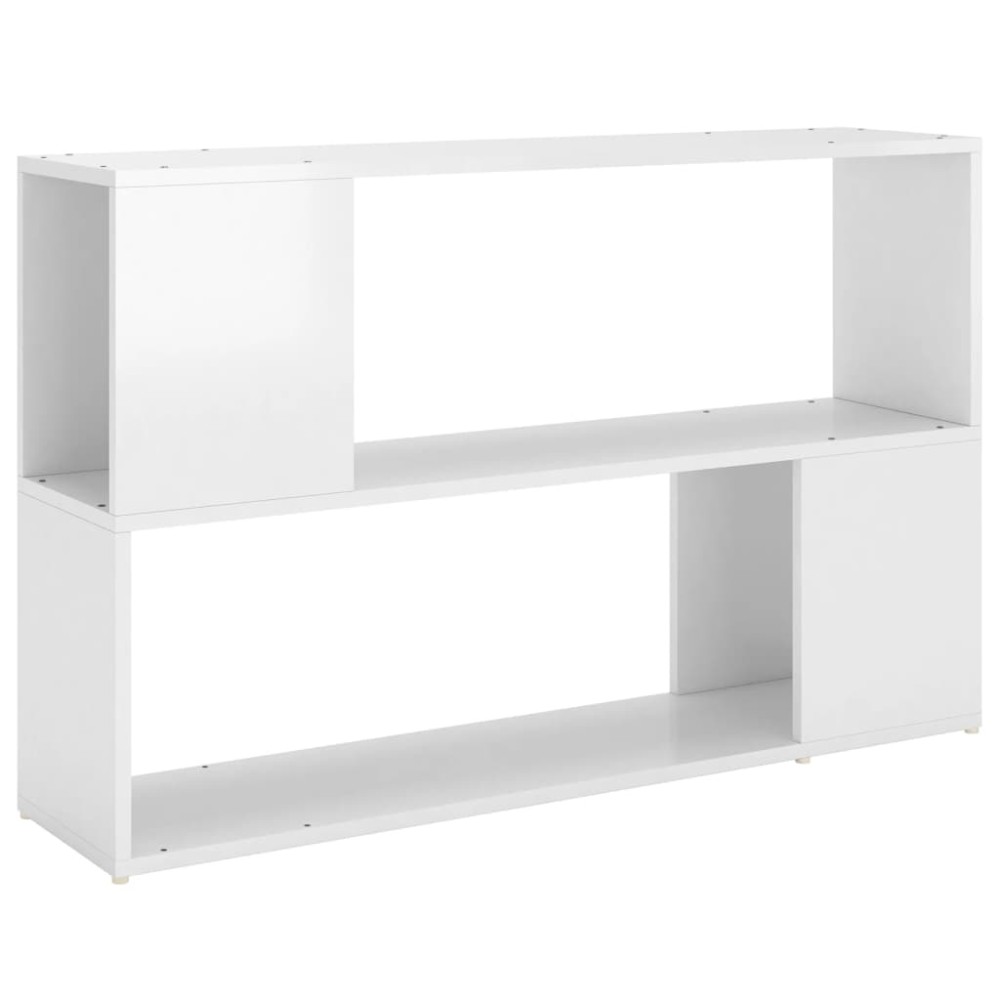 vidaXL Bibliotecă, alb extralucios, 100x24x63 cm, PAL