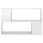 vidaXL Bibliotecă, alb extralucios, 100x24x63 cm, PAL vidaXL Bibliotecă, alb extralucios, 100x24x63 cm, PAL