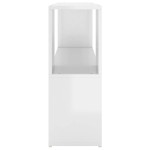 vidaXL Bibliotecă, alb extralucios, 100x24x63 cm, PAL vidaXL Bibliotecă, alb extralucios, 100x24x63 cm, PAL