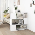 vidaXL Bibliotecă/Separator cameră, alb, 100x24x94 cm vidaXL Bibliotecă/Separator cameră, alb, 100x24x94 cm