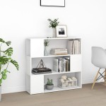 vidaXL Bibliotecă/Separator cameră, alb, 100x24x94 cm vidaXL Bibliotecă/Separator cameră, alb, 100x24x94 cm