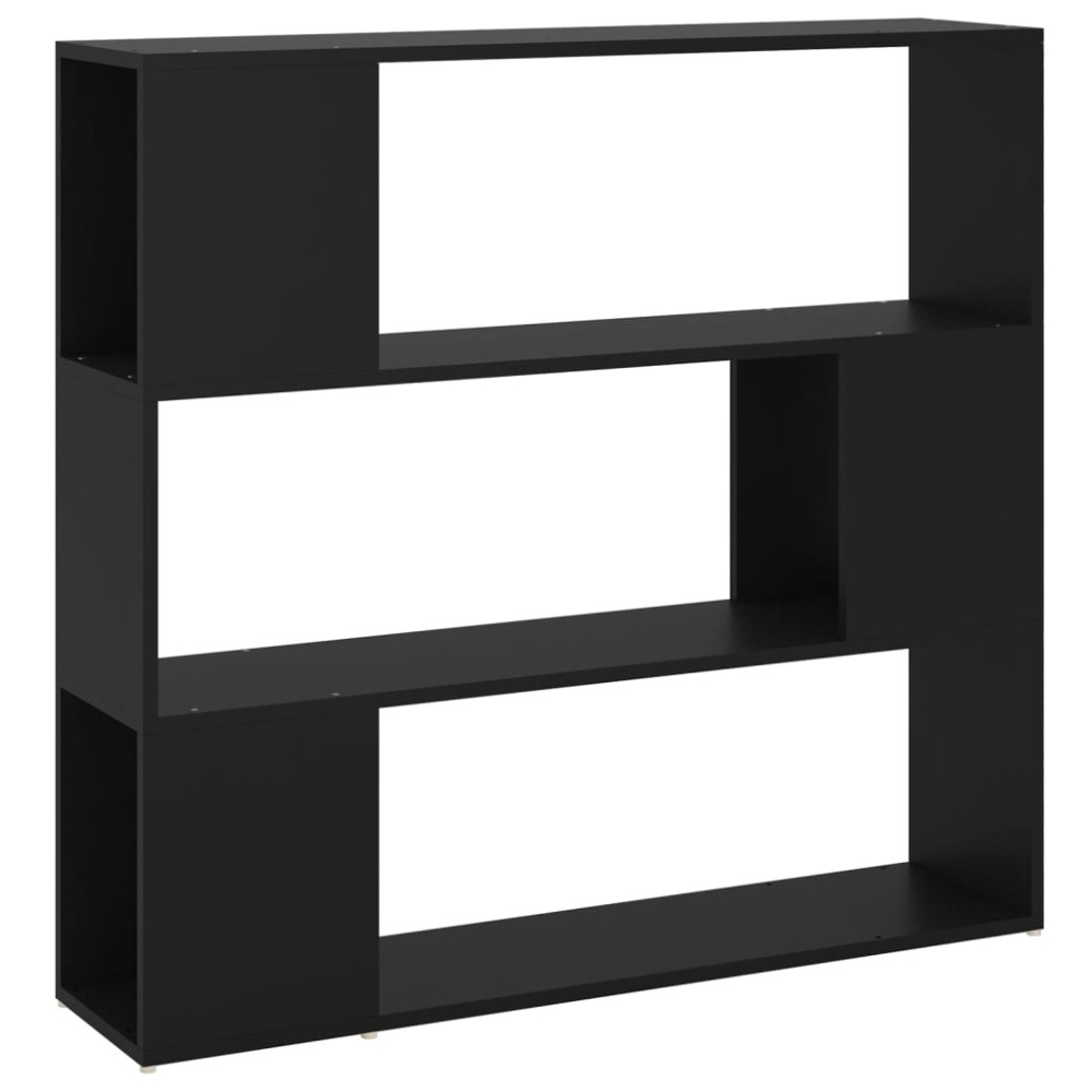 vidaXL Bibliotecă/Separator cameră, negru, 100x24x94 cm