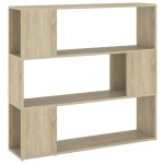 vidaXL Bibliotecă/Separator cameră, stejar sonoma, 100x24x94 cm vidaXL Bibliotecă/Separator cameră, stejar sonoma, 100x24x94 cm