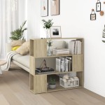 vidaXL Bibliotecă/Separator cameră, stejar sonoma, 100x24x94 cm vidaXL Bibliotecă/Separator cameră, stejar sonoma, 100x24x94 cm