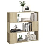 vidaXL Bibliotecă/Separator cameră, stejar sonoma, 100x24x94 cm vidaXL Bibliotecă/Separator cameră, stejar sonoma, 100x24x94 cm