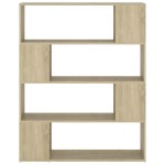 vidaXL Bibliotecă/Separator cameră, stejar sonoma, 100x24x124 cm vidaXL Bibliotecă/Separator cameră, stejar sonoma, 100x24x124 cm