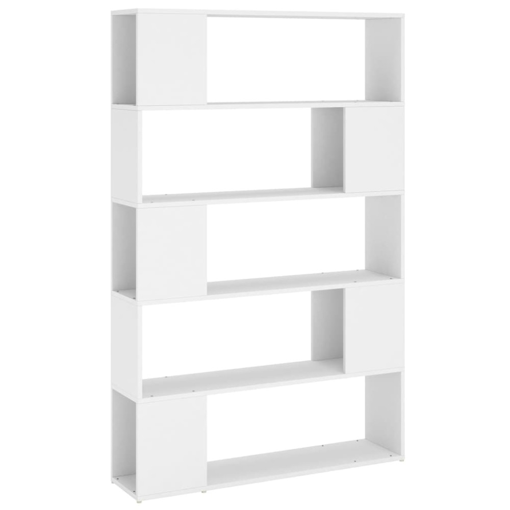 vidaXL Bibliotecă/Separator cameră, alb, 100x24x155 cm, PAL