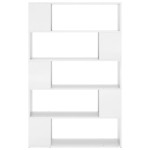 vidaXL Bibliotecă/Separator, alb extralucios, lemn prelucrat vidaXL Bibliotecă/Separator, alb extralucios, lemn prelucrat