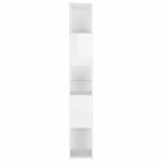 vidaXL Bibliotecă/Separator, alb extralucios, lemn prelucrat vidaXL Bibliotecă/Separator, alb extralucios, lemn prelucrat