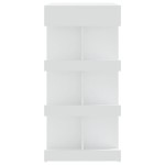 vidaXL Masă bar cu raft de depozitare, alb, 100x50x101,5 cm, PAL vidaXL Masă bar cu raft de depozitare, alb, 100x50x101,5 cm, PAL