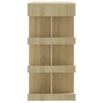 vidaXL Masă bar cu raft depozitare stejar sonoma 100x50x101,5 cm PAL vidaXL Masă bar cu raft depozitare stejar sonoma 100x50x101,5 cm PAL