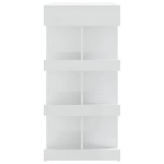 vidaXL Masă bar cu raft depozitare alb extralucios 100x50x101,5cm lemn vidaXL Masă bar cu raft depozitare alb extralucios 100x50x101,5cm lemn