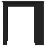 vidaXL Masă de bar cu raft de depozitare, negru, 102x50x103,5 cm, PAL vidaXL Masă de bar cu raft de depozitare, negru, 102x50x103,5 cm, PAL