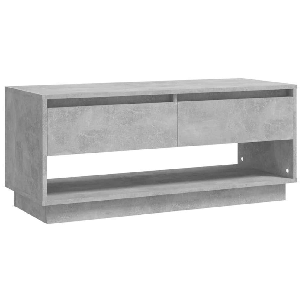 vidaXL Comodă TV, gri beton, 102x41x44 cm, PAL