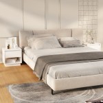 vidaXL Noptiere, alb, 2 buc., 45x34x44 cm, PAL vidaXL Noptiere, alb, 2 buc., 45x34x44 cm, PAL