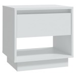 vidaXL Noptiere, alb, 2 buc., 45x34x44 cm, PAL vidaXL Noptiere, alb, 2 buc., 45x34x44 cm, PAL