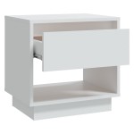 vidaXL Noptiere, alb, 2 buc., 45x34x44 cm, PAL vidaXL Noptiere, alb, 2 buc., 45x34x44 cm, PAL