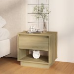 vidaXL Noptiere, stejar sonoma, 2 buc., 45x34x44 cm, PAL vidaXL Noptiere, stejar sonoma, 2 buc., 45x34x44 cm, PAL