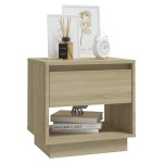 vidaXL Noptiere, stejar sonoma, 2 buc., 45x34x44 cm, PAL vidaXL Noptiere, stejar sonoma, 2 buc., 45x34x44 cm, PAL