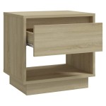 vidaXL Noptiere, stejar sonoma, 2 buc., 45x34x44 cm, PAL vidaXL Noptiere, stejar sonoma, 2 buc., 45x34x44 cm, PAL