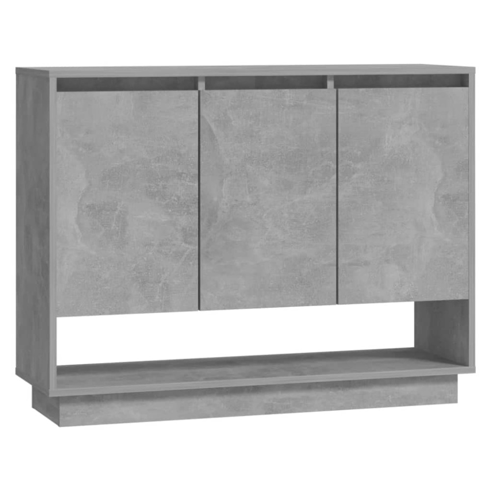 vidaXL Servantă, gri beton, 97x31x75 cm, PAL