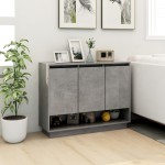 vidaXL Servantă, gri beton, 97x31x75 cm, PAL vidaXL Servantă, gri beton, 97x31x75 cm, PAL