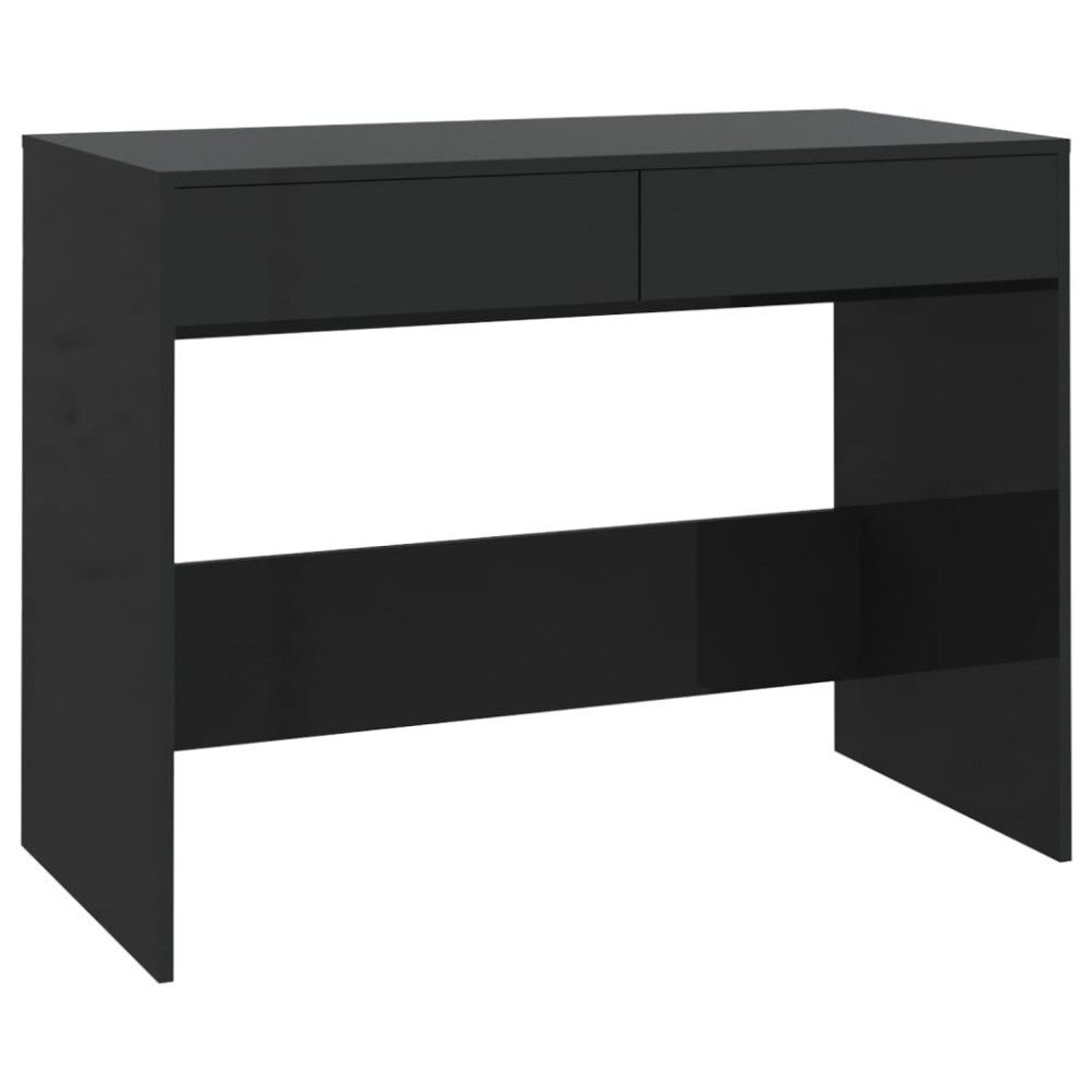 vidaXL Birou, negru, 101x50x76,5 cm, PAL