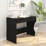 vidaXL Birou, negru, 101x50x76,5 cm, PAL