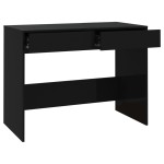 vidaXL Birou, negru, 101x50x76,5 cm, PAL
